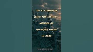 Top 10 countries with the most internet users in 2023 #world #country #short