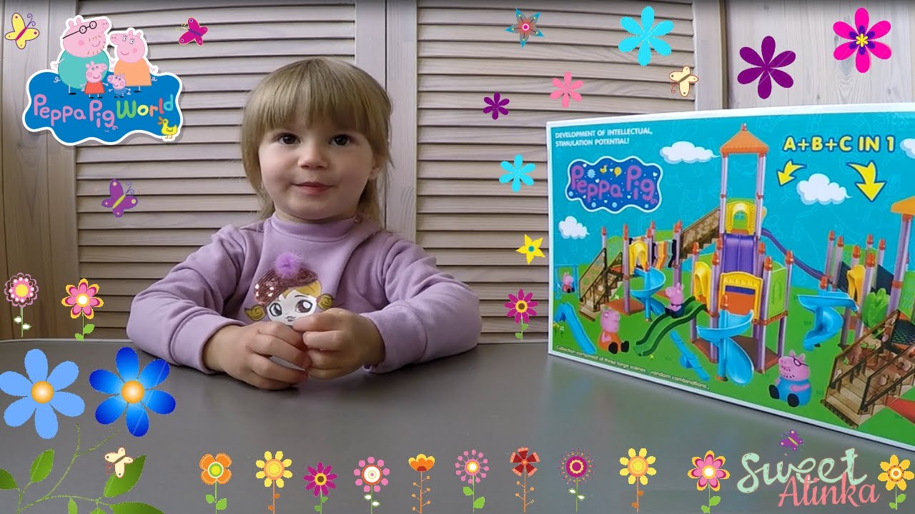 PEPPA PIG NEW PLAYGROUND REVIEW TOYS Peppa Parco СВИНКА ПЕППА НОВАЯ ДЕТСКАЯ ПЛОЩАДКА