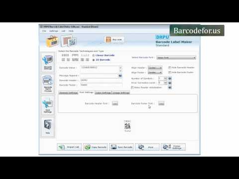 Process to Create Barcodes of Linear Fonts using DRPU Barcode Label Maker Software