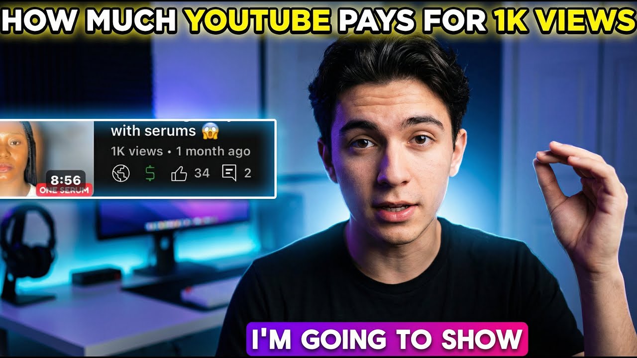 how much YouTube Pays For 1k views in 2025 (YouTube Update) - YouTube