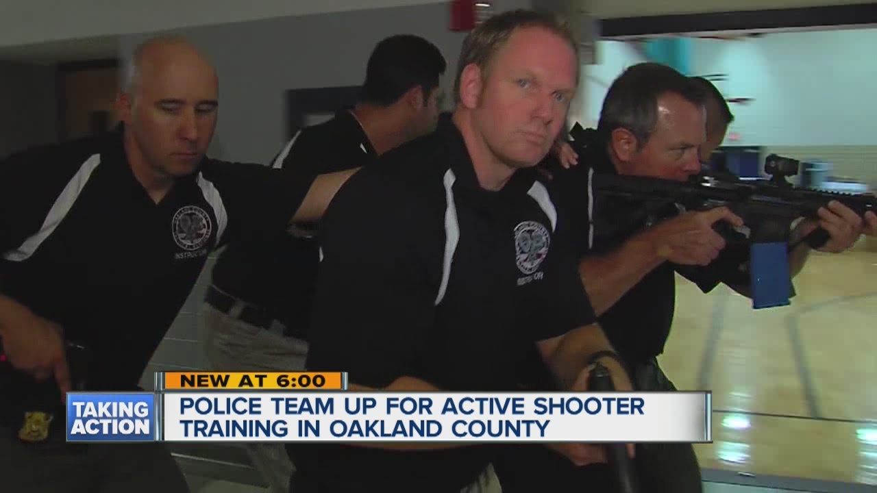 Police team up for active shooter training - YouTube