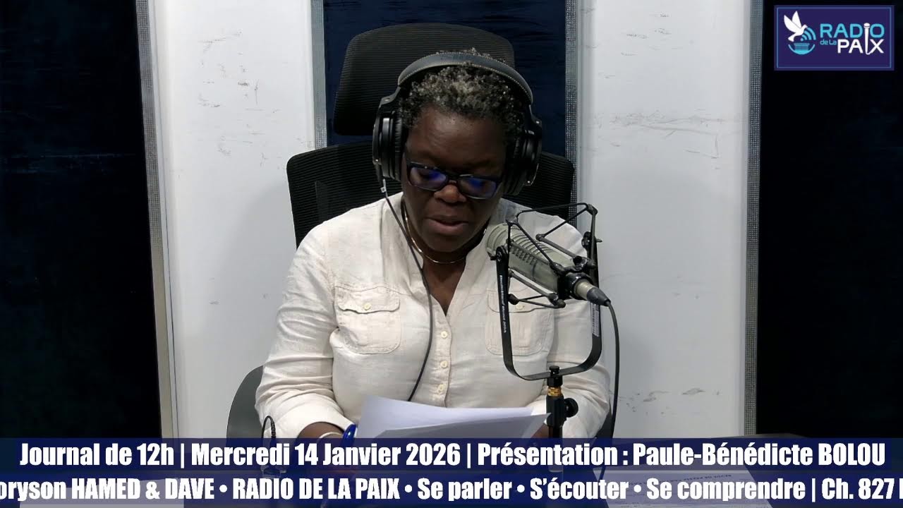 📰 Journal de 12h | Mercredi 14 Janvier 2026 | Paule-Bénédicte BOLOU