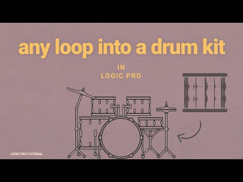 turn any drum loop into a playable kit • Logic Pro Drum Machine Designer Tutorial