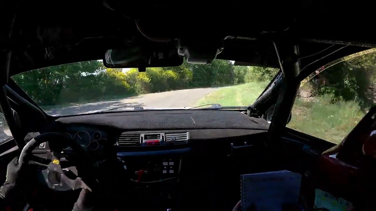 Rallye du Nougat 2025 ES7 Montsegur/Clansayes 8ème temps scratch DUCLAUX / FAURE Mitsubishi Evo 9 A8