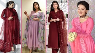 Stylish Plain Kurti Design, Kurti Ideas From Plain Fabric, Plain Kurti Designs To Try In 2021