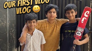 Our first vlog 😀#cricket # shield # brothers