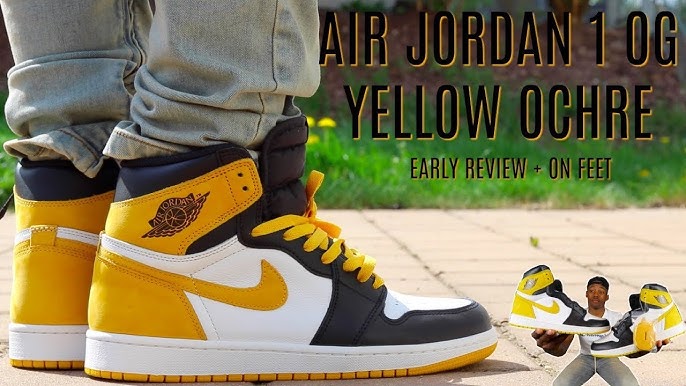 Wens Wordt erger bijstand Air Jordan 1 Yellow Ochre Review & On Feet - YouTube