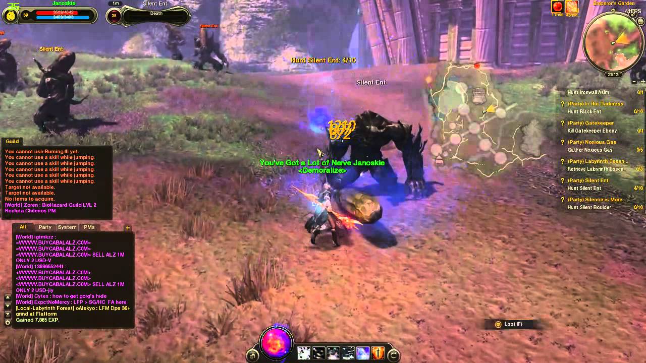 Cabal 2 WI Single Target Skills Combo