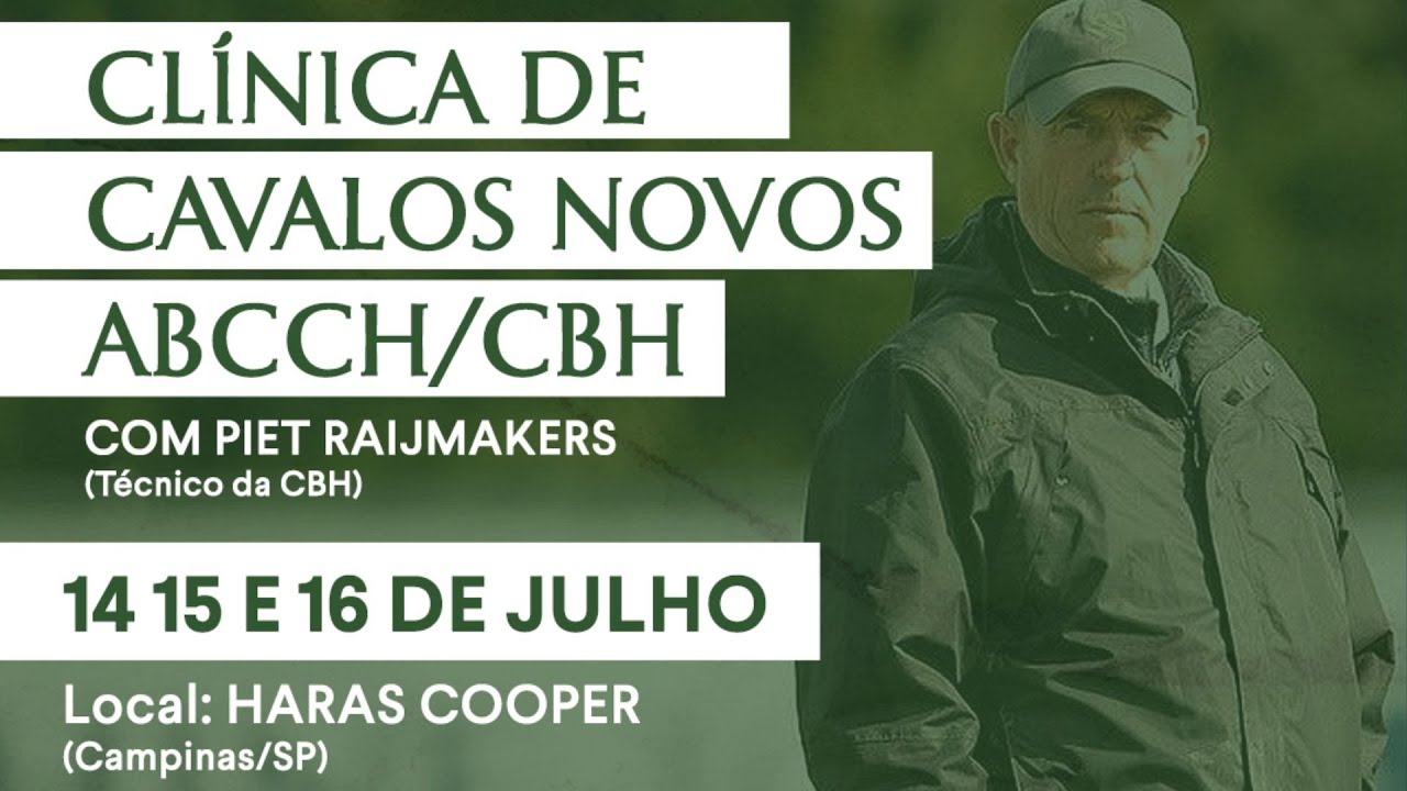 DIA 2 - CLÍNICA DE CAVALOS NOVOS COM O TÉCNICO PIET RAIJMAKERS CBH/ABCCH - Horsepix
