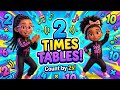 2 Times Tables Song 🎶 | Learn Multiplication by 2 with Syd &amp; Sky! #timestables #kidslearning