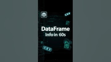 Pandas DataFrame Info in 60 Seconds #coding #shorts