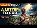 "A Letter To God " Class 10th Chapter 1 Part - 1 Full Hindi Explanation Line By Line