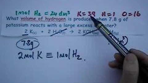 Reacting Mass Calculations Series 4 No4.  From 20to9.com