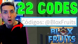 22 CODIGOS DE BLOX FRUITS CODES ROBLOX