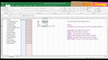 How to Sum values with multiple conditions using SUMIFS Or SUMPRODUCT Excel Functions @datachamp32