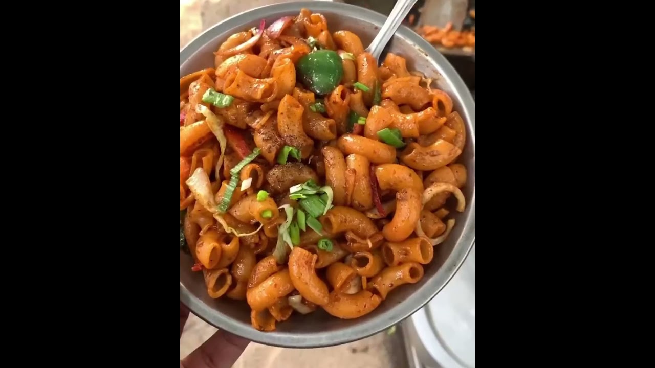 STREET STYLE MACARONI🔥|| Delhi Street Food 