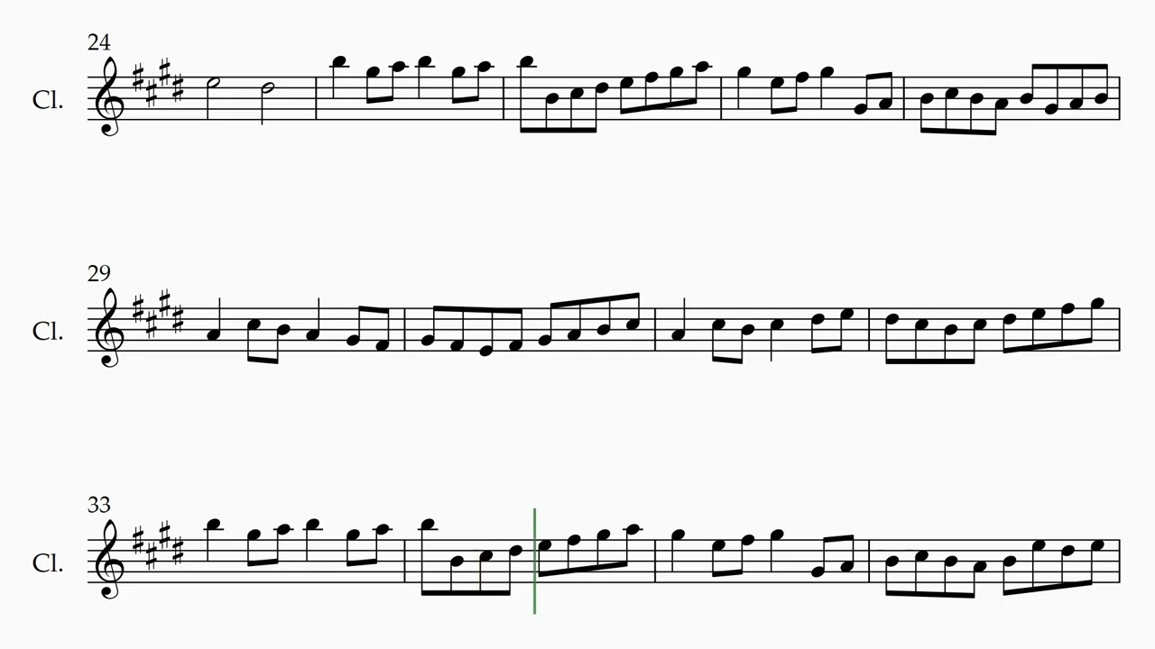 Johann Pachelbel - Canon in D | Clarinet Sheet Music