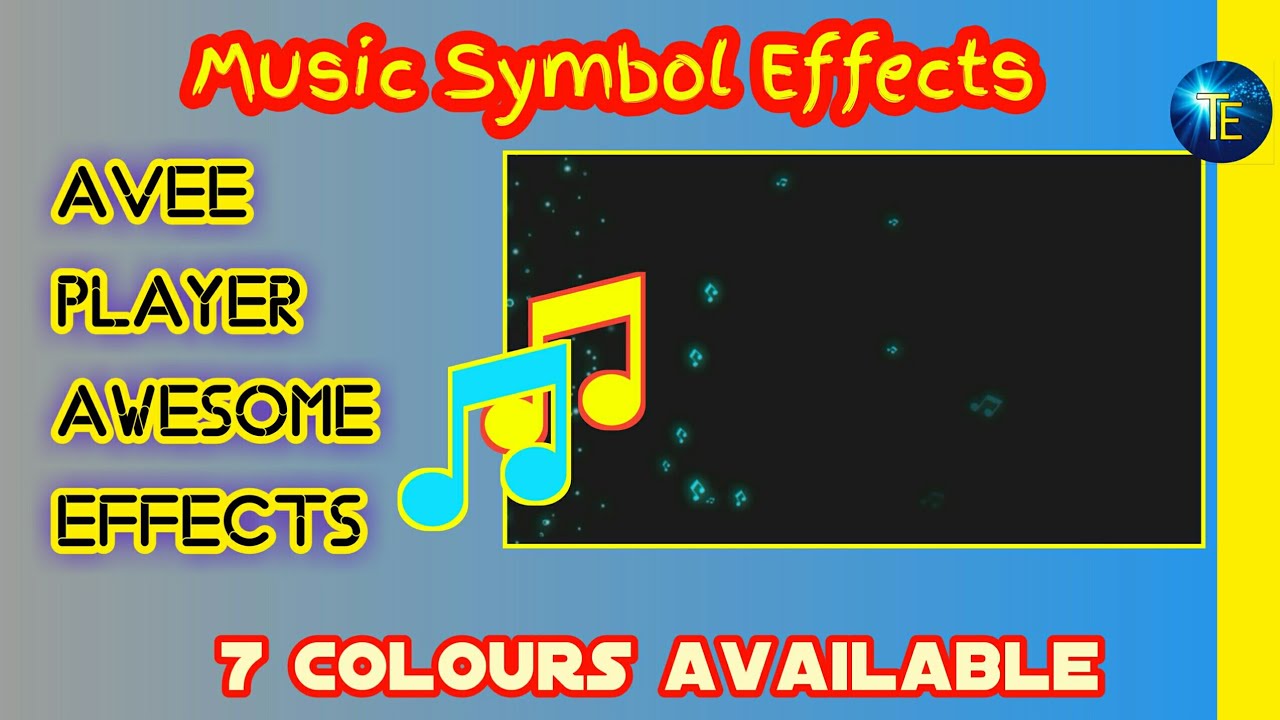 Avee player trending effects | music symbol effects |black screen effects #09 | trendy effects