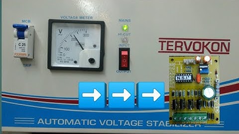 How To Repair Automatic Voltage Stabilizer|Microcontroller Kit installation|Micro controller circuit