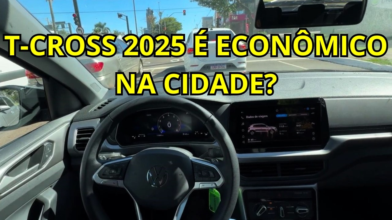 CONSUMO NA CIDADE DO VOLKSWAGEN T-CROSS 200 TSI 2025