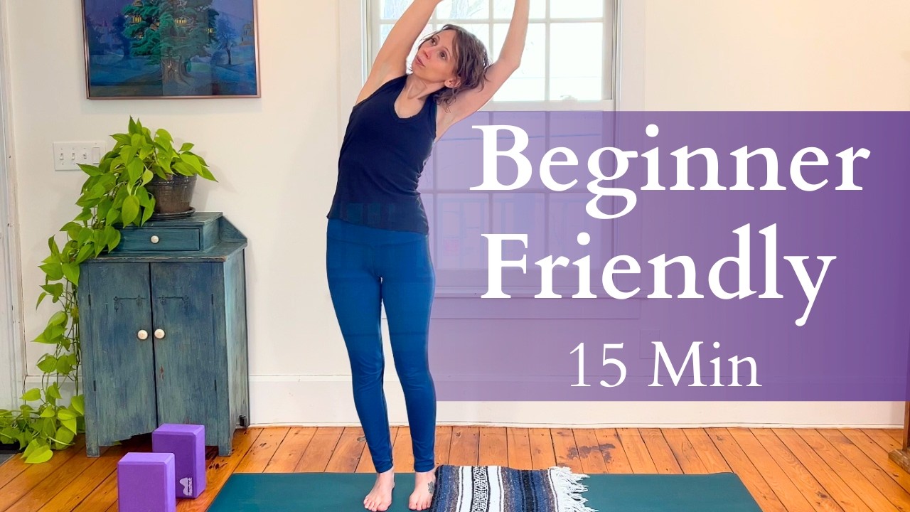 15 Min Gentle Yoga to Unwind | Slow & Supportive - YouTube