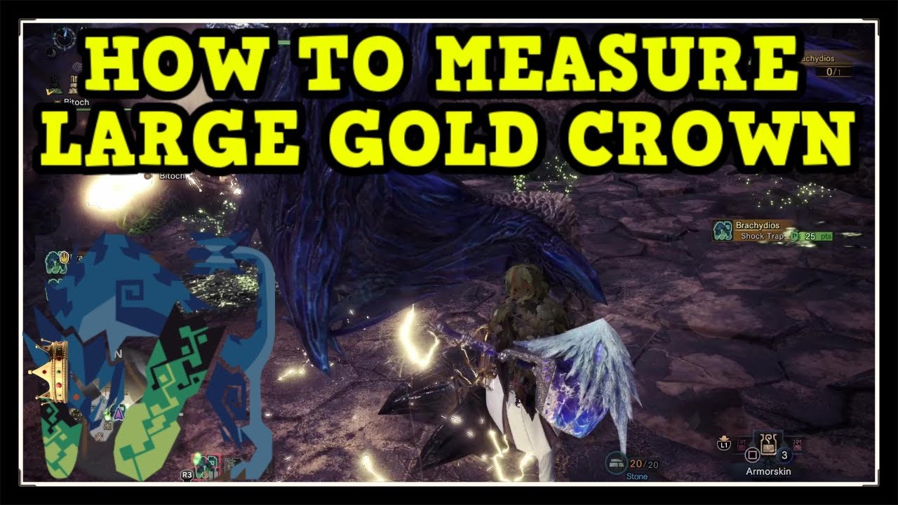 MHW Iceborne Brachydios Large Gold Crown (How to Measure Gold Crown Guide)