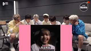 bts reaction to lisa tiktok part2