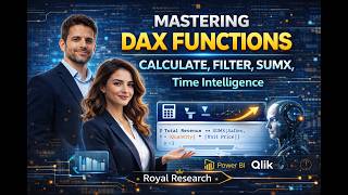 Mastering DAX Functions: CALCULATE, FILTER, SUMX & Time Intelligence | Royal Research