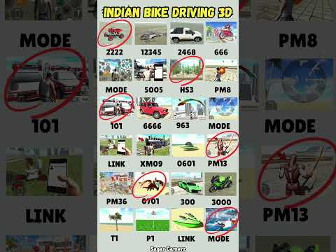New Update Real code 💥 Indian bike driving 3d all new cheat code update