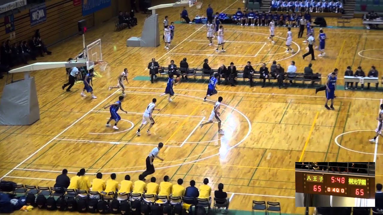 八王子vs桐光学園 4q 高校バスケ 15 新人戦関東大会決勝 得点盤付 Youtube