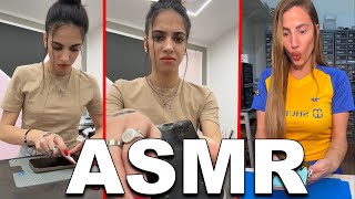 ASMR NEWMARTINA REMOVE TERRIBLE SCREEN PROTECTOR VS TAMAR REPAIR SCREEN on IPHONE