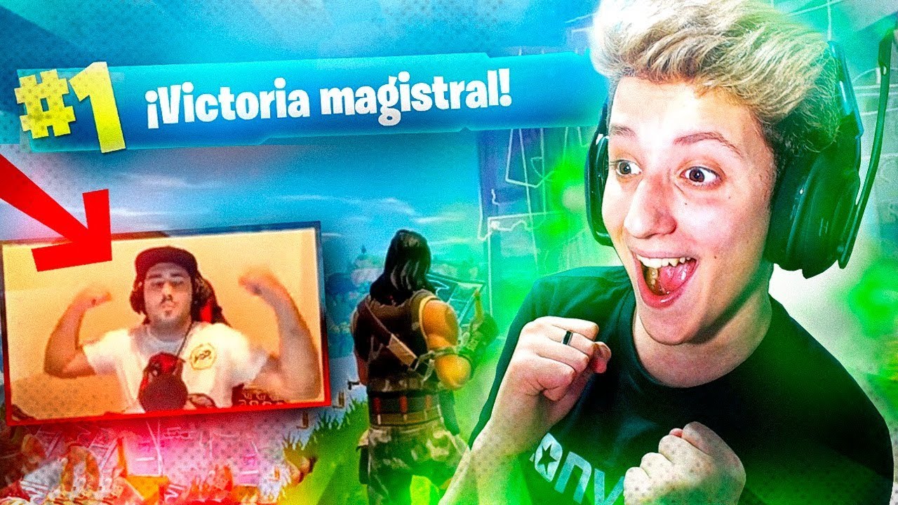 REACCIONANDO a LA PRIMERA "VICTORIA MAGISTRAL" de LOLITO en FORTNITE: BATTLE ROYALE!! - TheManueltn1