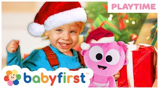 Christmas Morning Opening Presents | Christmas 2019 Playtime with Max | Carols for Kids | Baby First