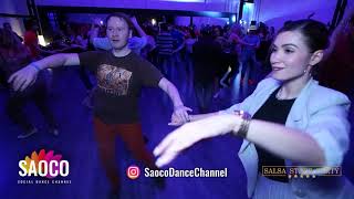 Sergey Shevelyukhin And Kristina Bolbat Salsa Dancing At Salsa Stars Party, Friday 15.02.2019