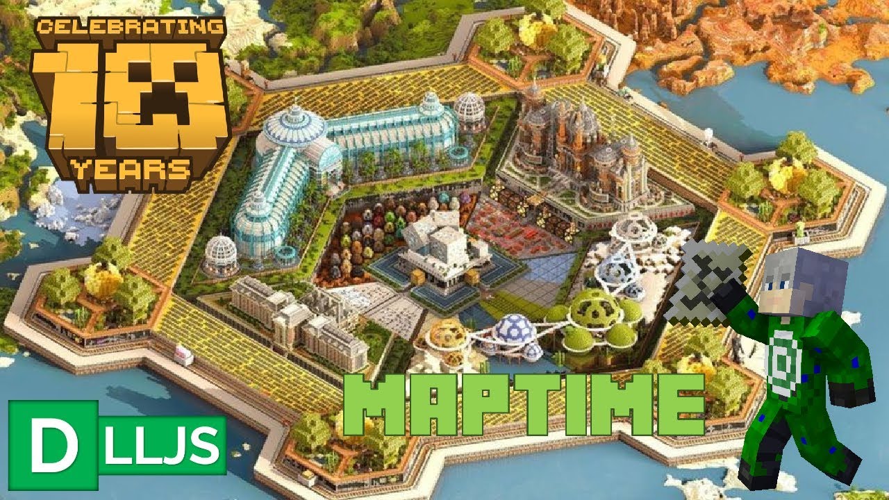 MapTime! 10 Years of Minecraft Map - YouTube