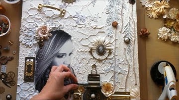 ~ Sweet November ~ Mixed Media Canvas Collage: Start-to-Finish Part 1 of 2