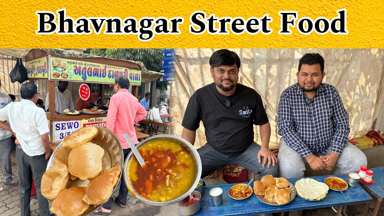 અતુલભાઈ ની દાળપુરી એમની ચટણી થી વખણાઈ છે | Atulbhai Daalpuri Wala | Bhavangar Food | Eat & Drive