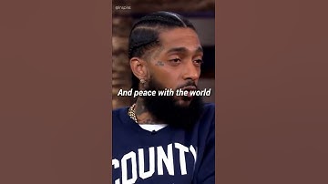 would you rather be war with yourself and at peace with the world or.. |Nipsey Hussle|.