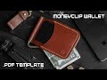 #013 Making leather moneyclip wallet / card holder DIY PDF pattern How it's made?