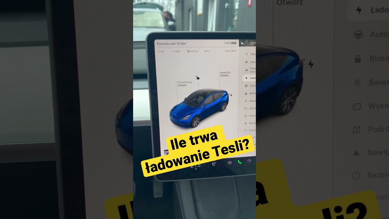 Ile trwa ładowanie Tesli w domu?