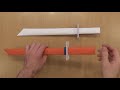 Как сделать Катану из бумаги, How to make a paper Katana