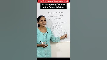 Accessing Array Elements Using pointer notation #shorts