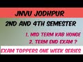 Jnvu 2nd semester mid term, jnvu 4th semester mid term, jnvu 2nd semester exam, jnvu 4th sem. Exam