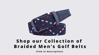 Red, White & Blue Golf Belt