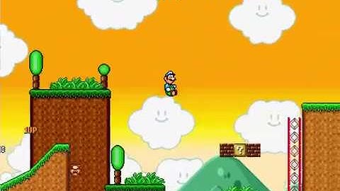 Super Mario Bros X (SMBX 1.4.4) Custom Level - Climbing In The Evening
