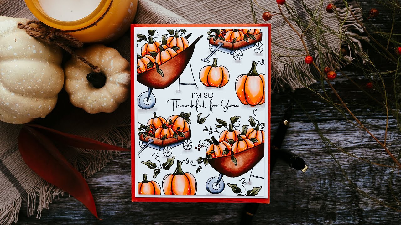 Thankful for You | Creating a Stamped One-Layer Card - YouTube