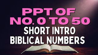 Ppt Number 0 To 50 Divine Numerological Truths