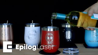 Laser Engraving Wine Tumblers