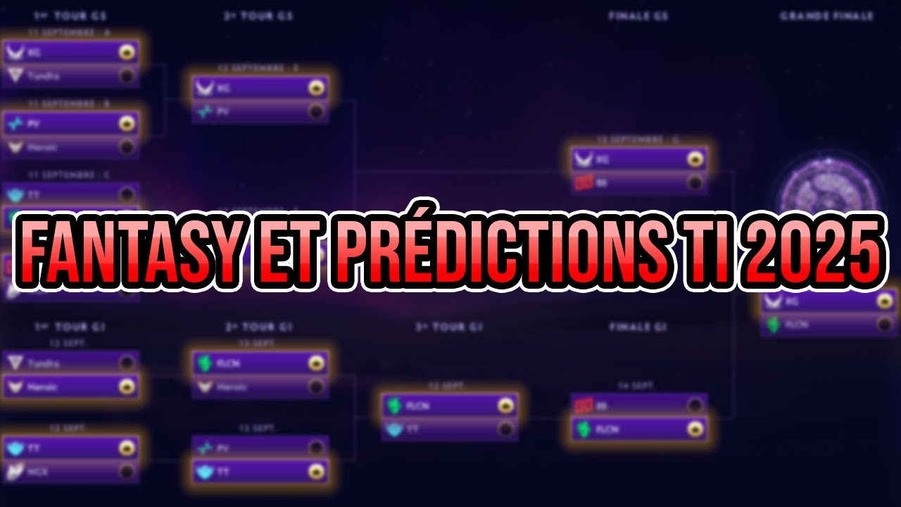 MES DERNIÈRES PRÉDICTIONS FANTASY ET PRÉDICTIONS TI 2025 - Dota 2 The International