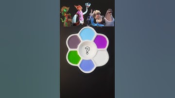 Zootopia Color Mixing (part 26) #zootopia2 #satisfying #colors #judyhopps #nickwilde